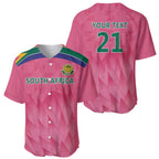 South Africa Cricket Custom Baseball Jersey Proteas Pink
