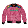 South Africa Cricket Custom Bomber Jacket Proteas Pink