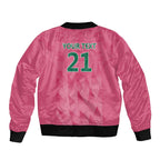 South Africa Cricket Custom Bomber Jacket Proteas Pink