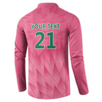 South Africa Cricket Custom Button Sweatshirt Proteas Pink