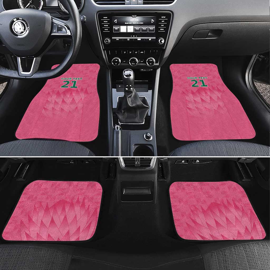 South Africa Cricket Custom Car Mats Proteas Pink