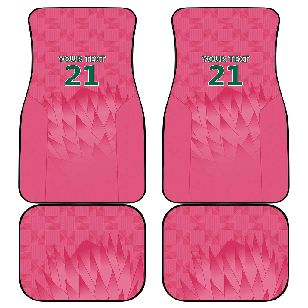 South Africa Cricket Custom Car Mats Proteas Pink