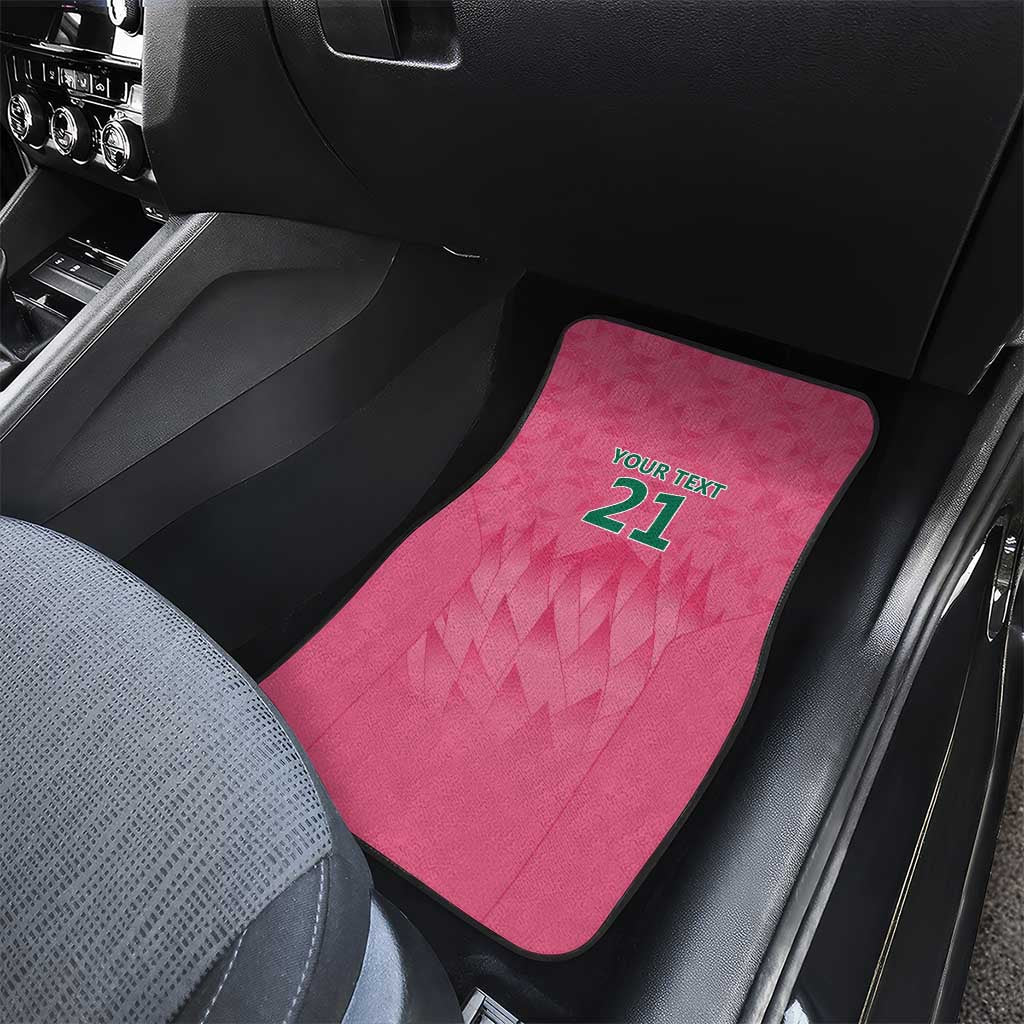 South Africa Cricket Custom Car Mats Proteas Pink