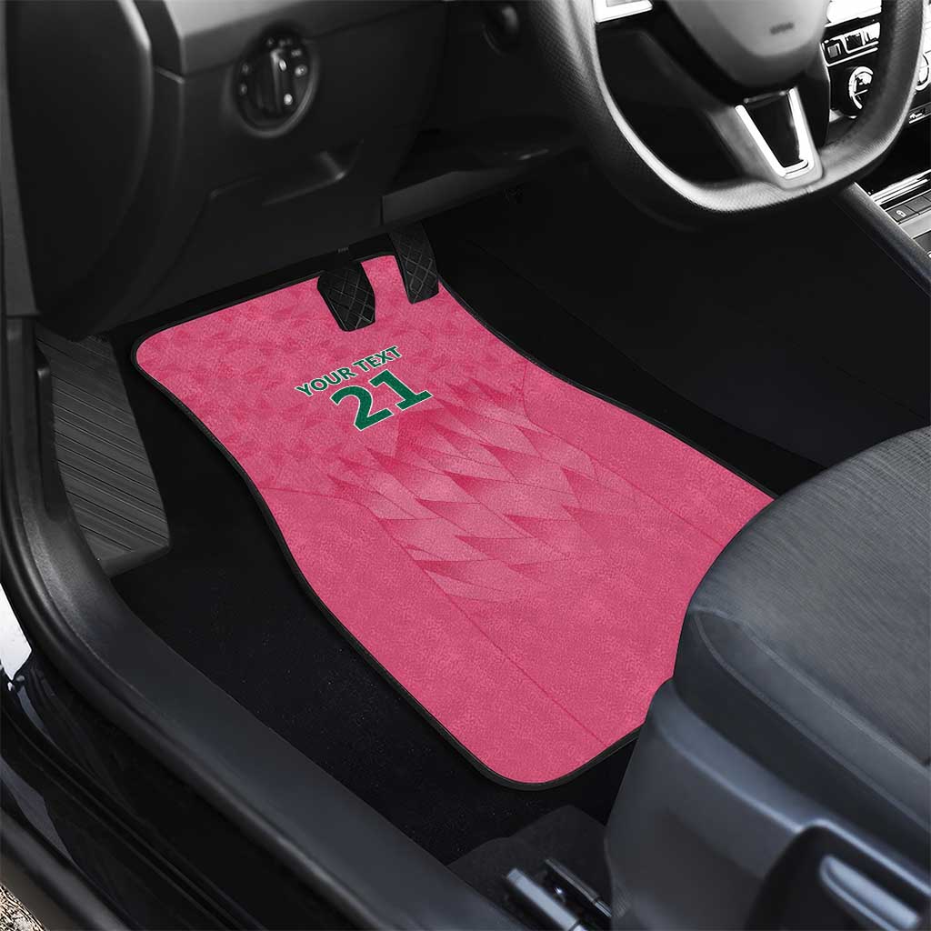 South Africa Cricket Custom Car Mats Proteas Pink