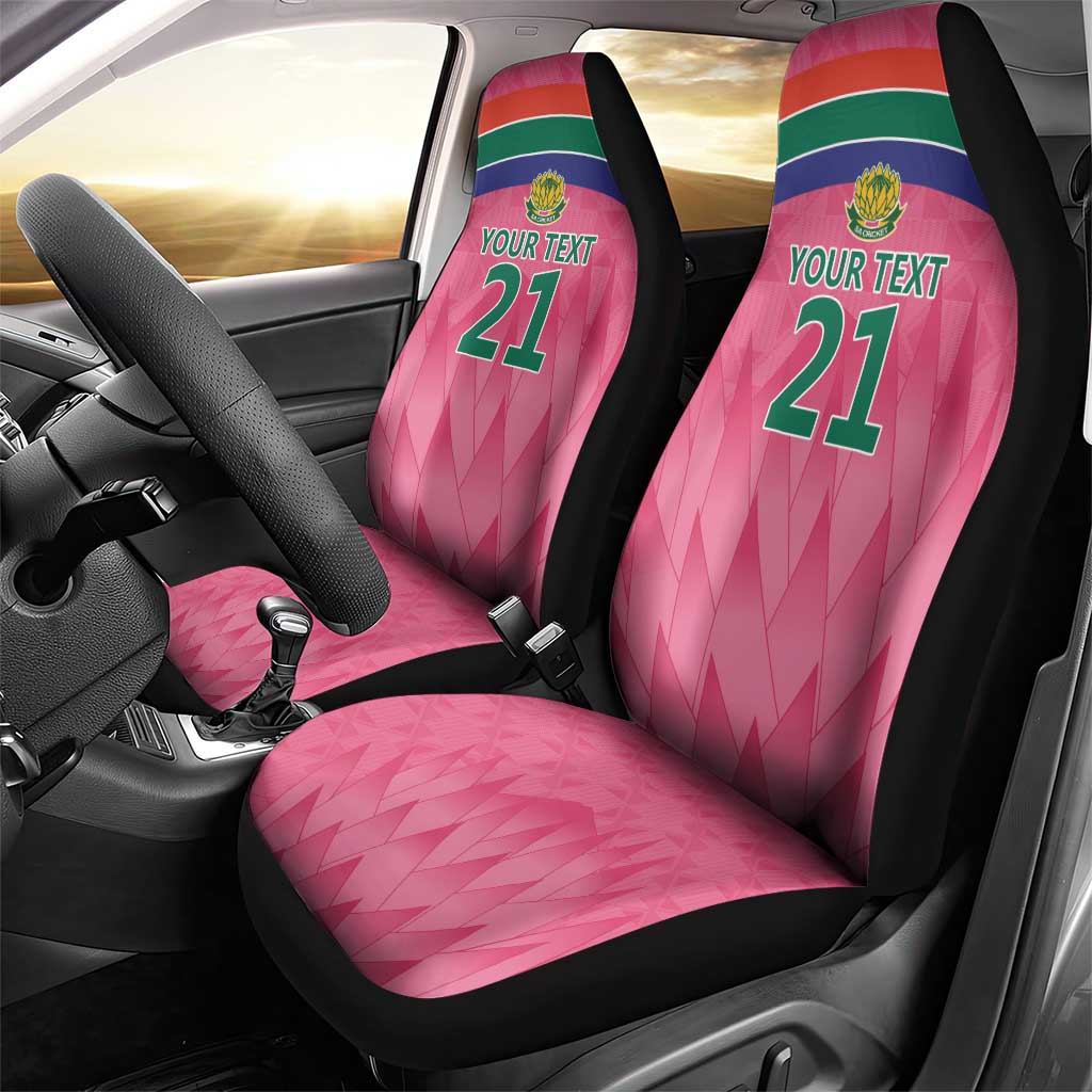 South Africa Cricket Custom Car Seat Cover Proteas Pink