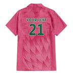 South Africa Cricket Custom Family Matching Mermaid Dress and Hawaiian Shirt Proteas Pink