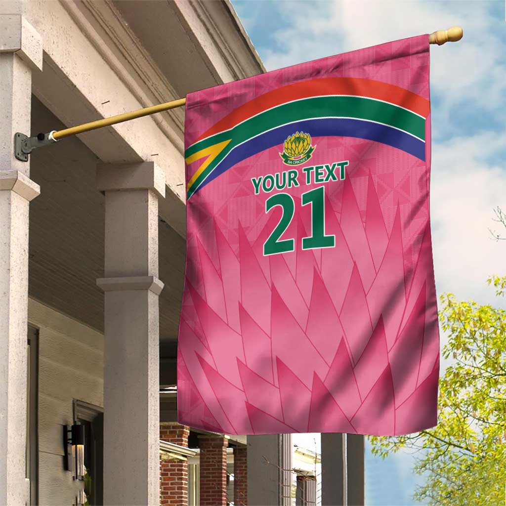 South Africa Cricket Custom Garden Flag Proteas Pink
