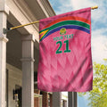 South Africa Cricket Custom Garden Flag Proteas Pink