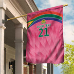 South Africa Cricket Custom Garden Flag Proteas Pink