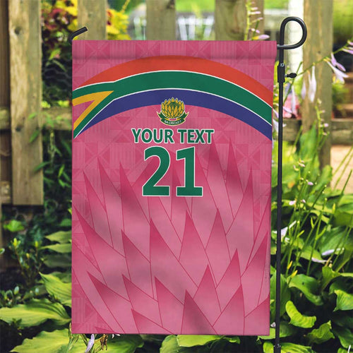 South Africa Cricket Custom Garden Flag Proteas Pink