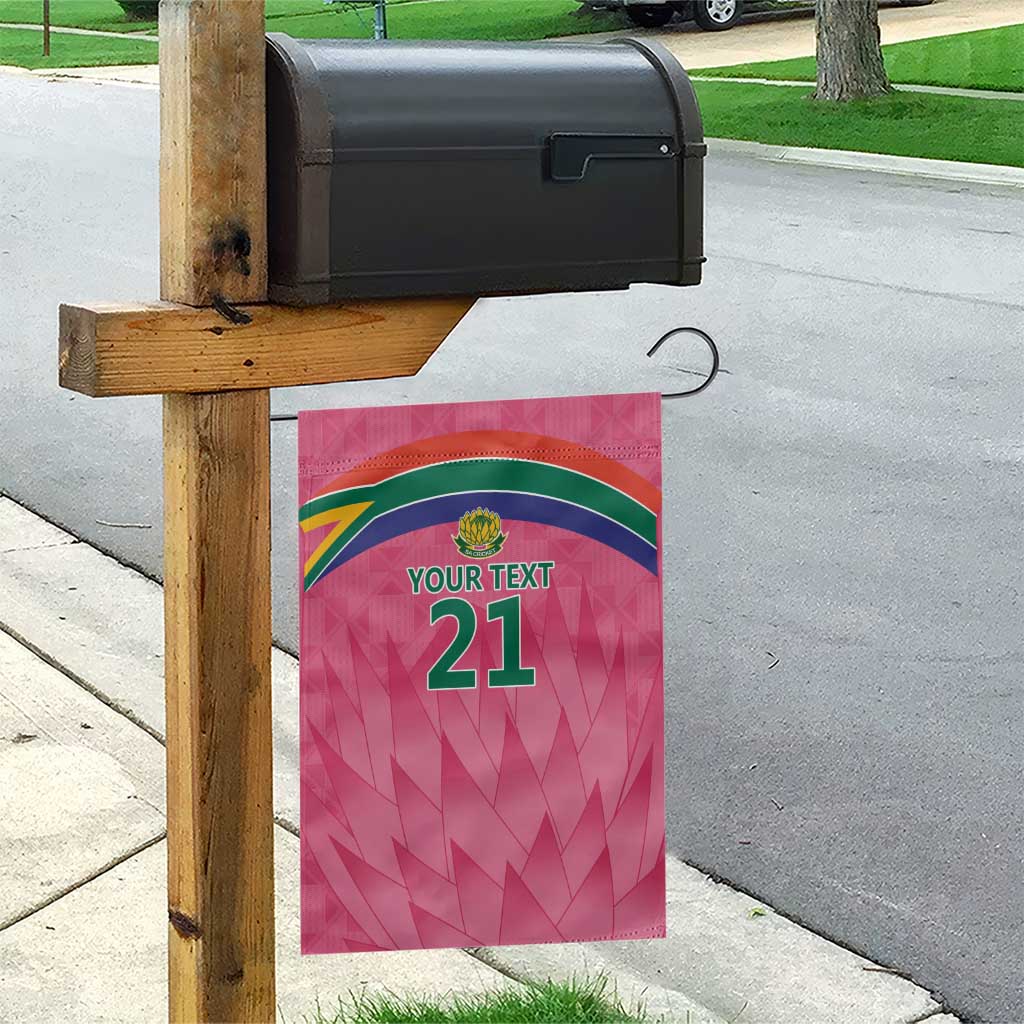 South Africa Cricket Custom Garden Flag Proteas Pink