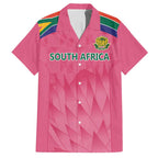 South Africa Cricket Custom Hawaiian Shirt Proteas Pink