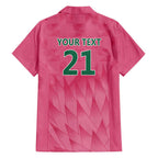 South Africa Cricket Custom Hawaiian Shirt Proteas Pink