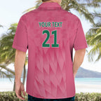South Africa Cricket Custom Hawaiian Shirt Proteas Pink