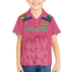 South Africa Cricket Custom Hawaiian Shirt Proteas Pink