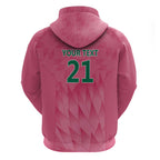 South Africa Cricket Custom Hoodie Proteas Pink