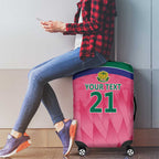 South Africa Cricket Custom Luggage Cover Proteas Pink
