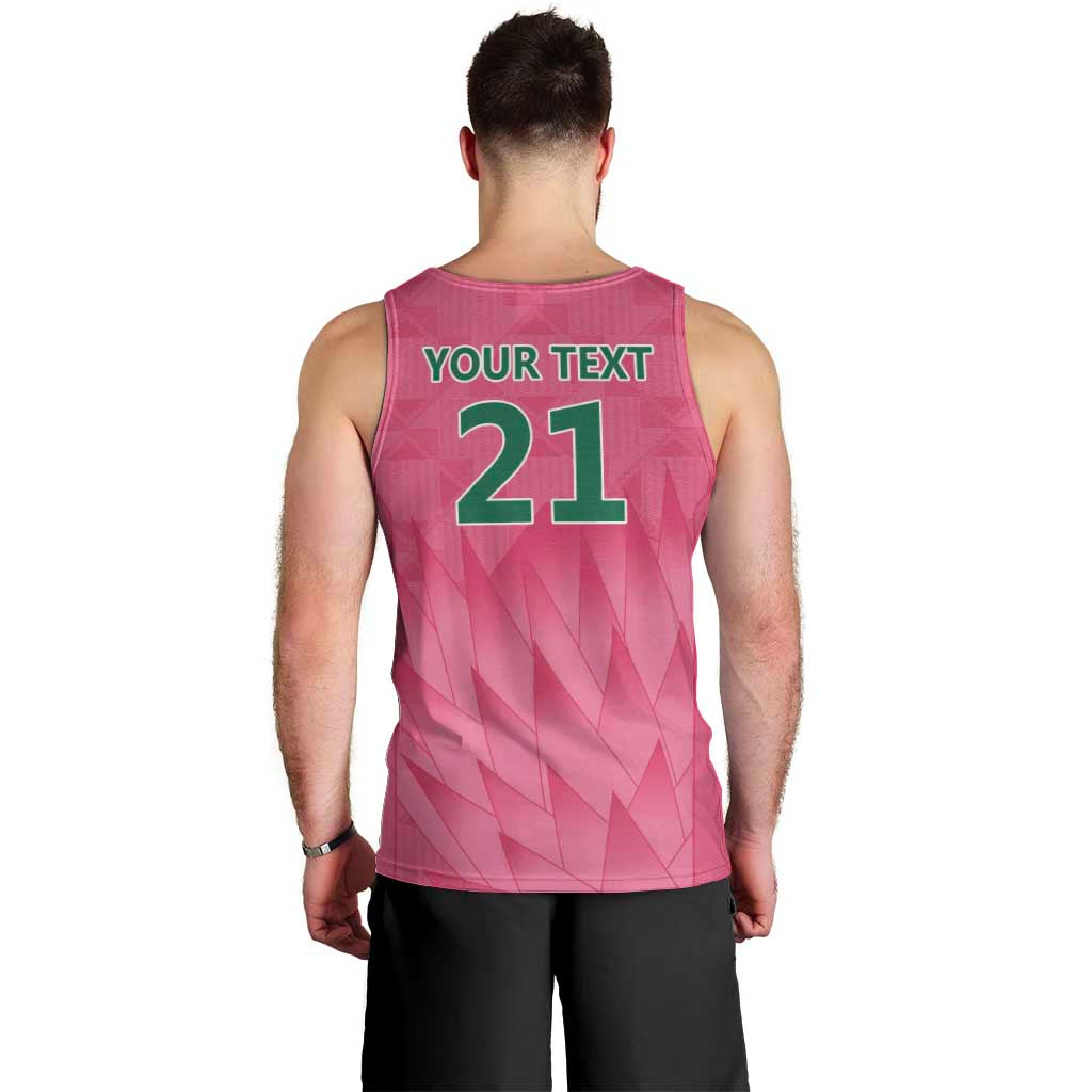 South Africa Cricket Custom Men Tank Top Proteas Pink