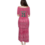 South Africa Cricket Custom Puletasi Proteas Pink