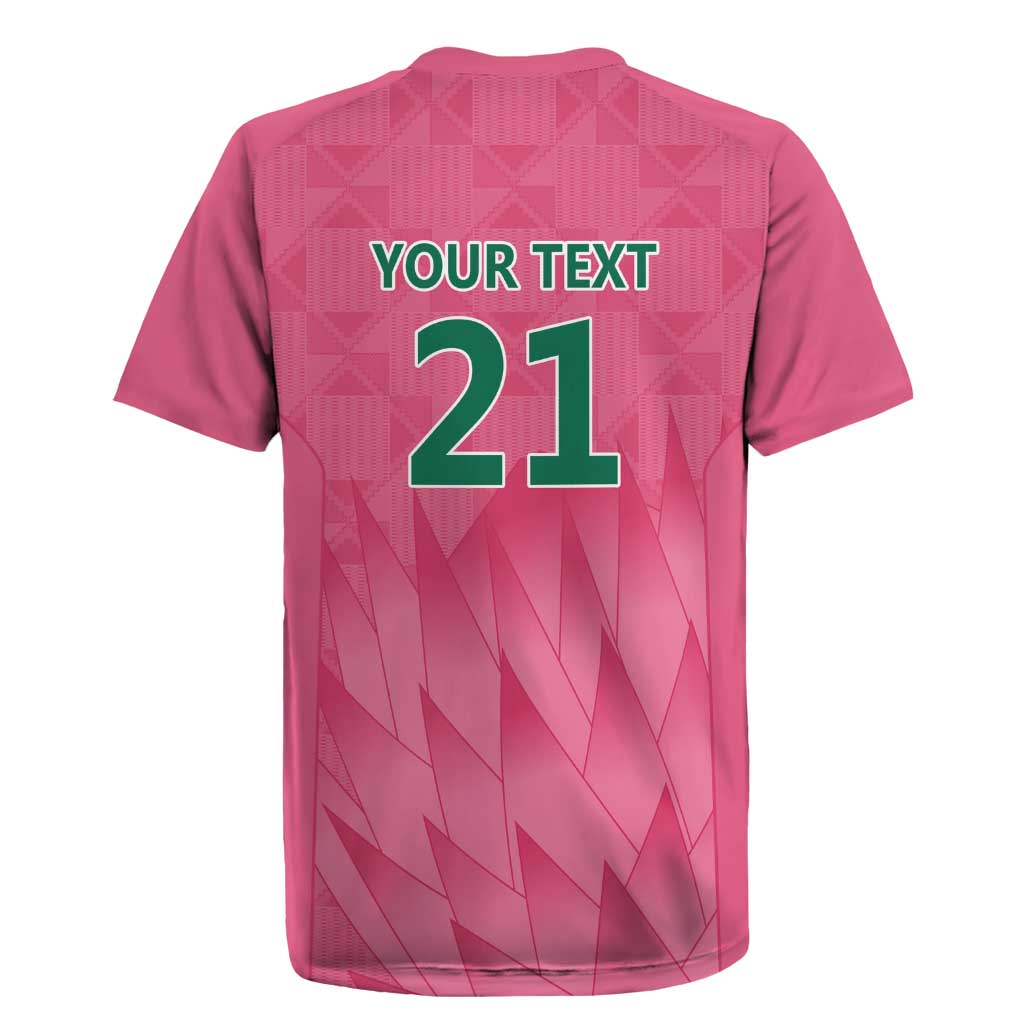 South Africa Cricket Custom Rugby Jersey Proteas Pink