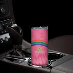 South Africa Cricket Custom Skinny Tumbler Proteas Pink