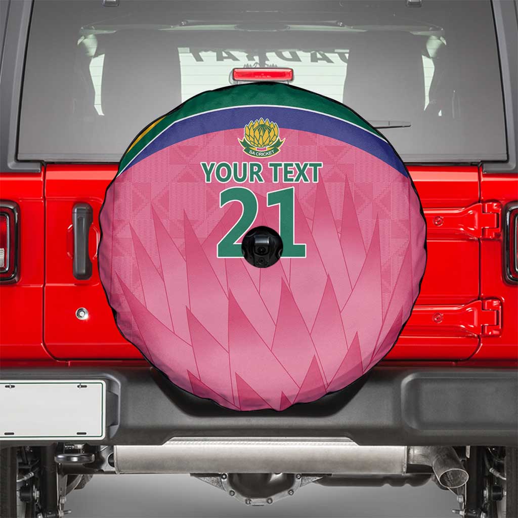 South Africa Cricket Custom Spare Tire Cover Proteas Pink