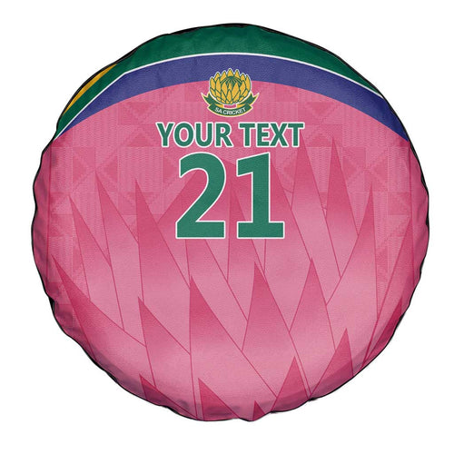 South Africa Cricket Custom Spare Tire Cover Proteas Pink