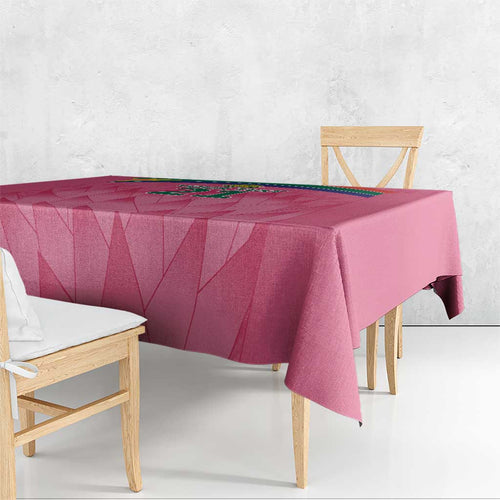 South Africa Cricket Custom Tablecloth Proteas Pink