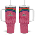 South Africa Cricket Custom Tumbler With Handle Proteas Pink