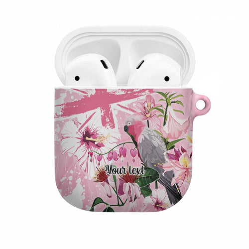 Personalised Australia Day AirPods Case Pink Parrot Bird Opal Art - Aussie Hoodie