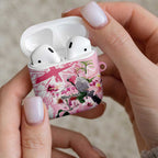 Personalised Australia Day AirPods Case Pink Parrot Bird Opal Art - Aussie Hoodie