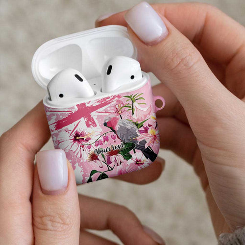 Personalised Australia Day AirPods Case Pink Parrot Bird Opal Art - Aussie Hoodie