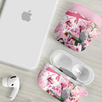 Personalised Australia Day AirPods Case Pink Parrot Bird Opal Art - Aussie Hoodie