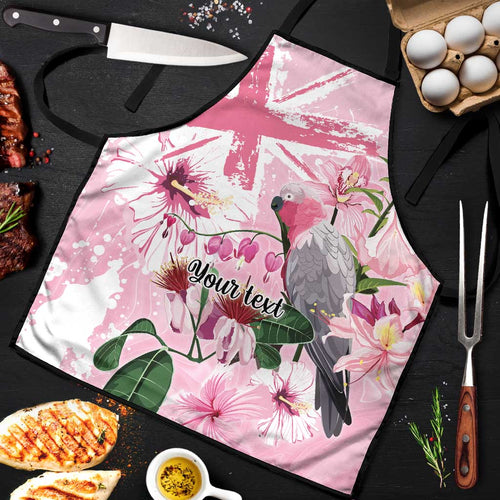 Personalised Australia Day Apron Pink Parrot Bird Opal Art - Aussie Hoodie
