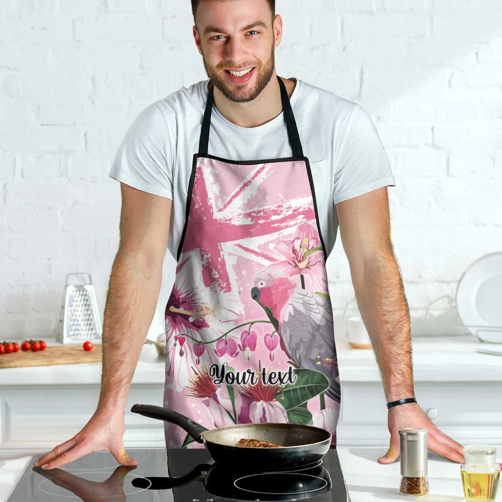 Personalised Australia Day Apron Pink Parrot Bird Opal Art - Aussie Hoodie