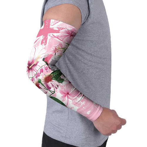 Personalised Australia Day Arm Sleeves Pink Parrot Bird Opal Art - Aussie Hoodie