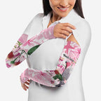 Personalised Australia Day Arm Sleeves Pink Parrot Bird Opal Art - Aussie Hoodie