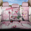 Personalised Australia Day Back Car Seat Cover Pink Parrot Bird Opal Art - Aussie Hoodie