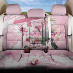 Personalised Australia Day Back Car Seat Cover Pink Parrot Bird Opal Art - Aussie Hoodie