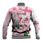 Personalised Australia Day Baseball Jacket Pink Parrot Bird Opal Art - Aussie Hoodie