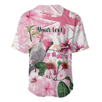Personalised Australia Day Baseball Jersey Pink Parrot Bird Opal Art - Aussie Hoodie