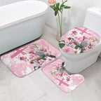 Personalised Australia Day Bathroom Set Pink Parrot Bird Opal Art - Aussie Hoodie