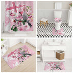 Personalised Australia Day Bathroom Set Pink Parrot Bird Opal Art - Aussie Hoodie