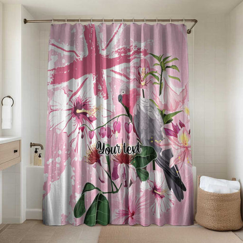 Personalised Australia Day Bathroom Set Pink Parrot Bird Opal Art - Aussie Hoodie