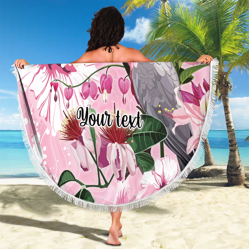 Personalised Australia Day Beach Blanket Pink Parrot Bird Opal Art - Aussie Hoodie