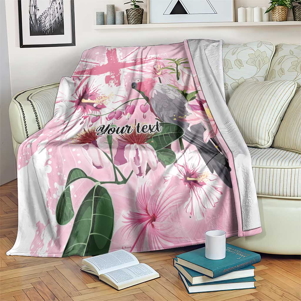 Personalised Australia Day Blanket Pink Parrot Bird Opal Art - Aussie Hoodie