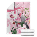 Personalised Australia Day Blanket Pink Parrot Bird Opal Art - Aussie Hoodie