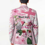 Personalised Australia Day Blazer Pink Parrot Bird Opal Art - Aussie Hoodie