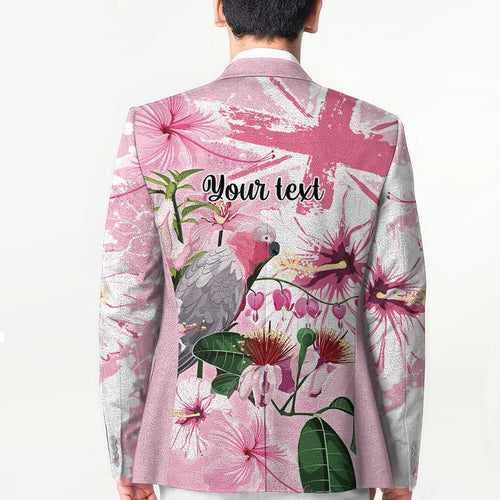 Personalised Australia Day Blazer Pink Parrot Bird Opal Art - Aussie Hoodie