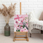Personalised Australia Day Canvas Wall Art Pink Parrot Bird Opal Art - Aussie Hoodie
